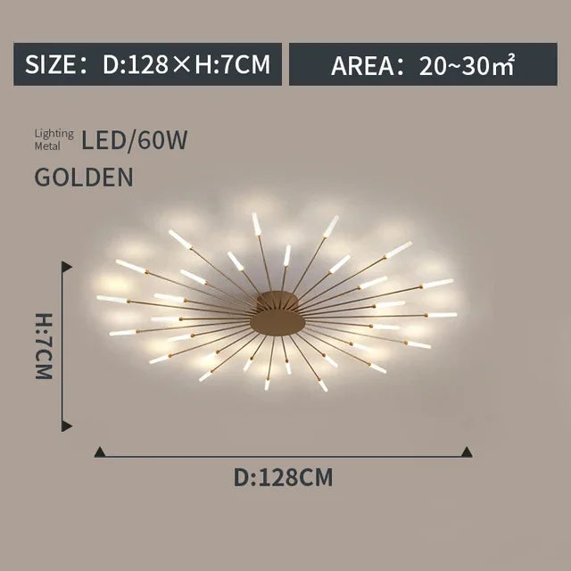 LED Indoor Ceiling Light: Modern Art Luster for Bedroom Hall Living Kids Room
