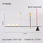 Glass Magic Bean Pendant Light for Modern Living Room Bedroom Kitchen Decor