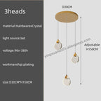 Crystal Chandelier Pendant Light for Luxury Staircase