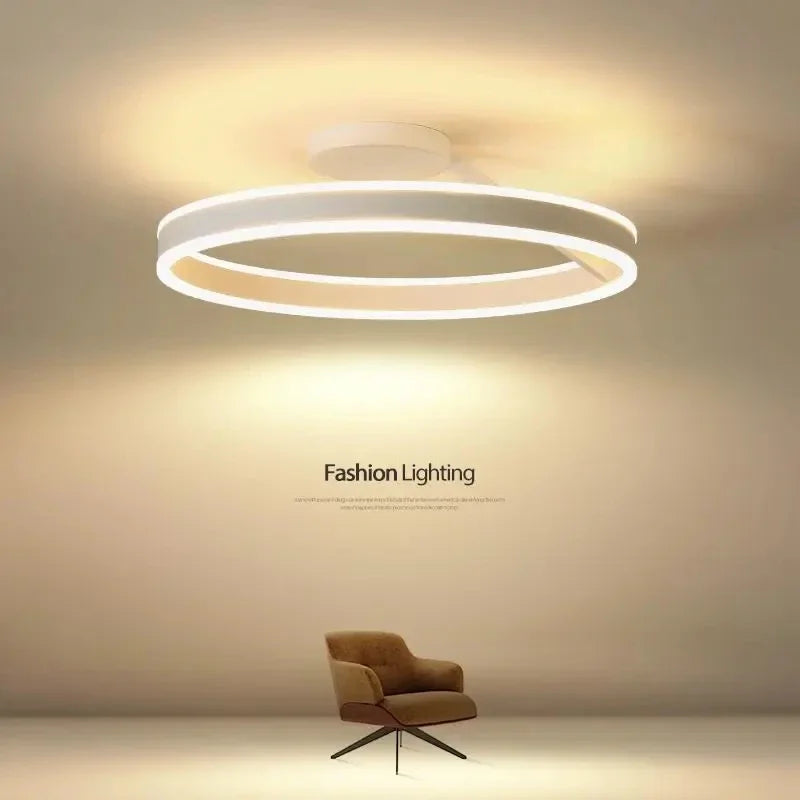 LED Ceiling Chandelier Dimmable for Bedroom Living Room Dining Minimalist Pendant Lighting