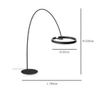 Nordic Ring LED Floor Lamp - Modern Loft Standing Light for Home Decor