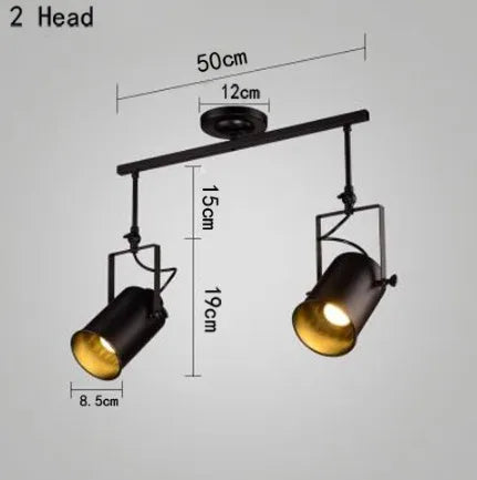 Retro Loft Industrial Spotlight Pendant Light for Kitchen Bar Lighting