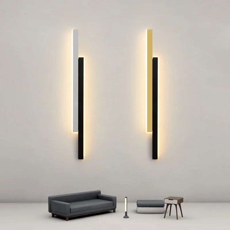Nordic Minimalist Long Wall Lamp for Corridor Living Room Bedroom Bedside