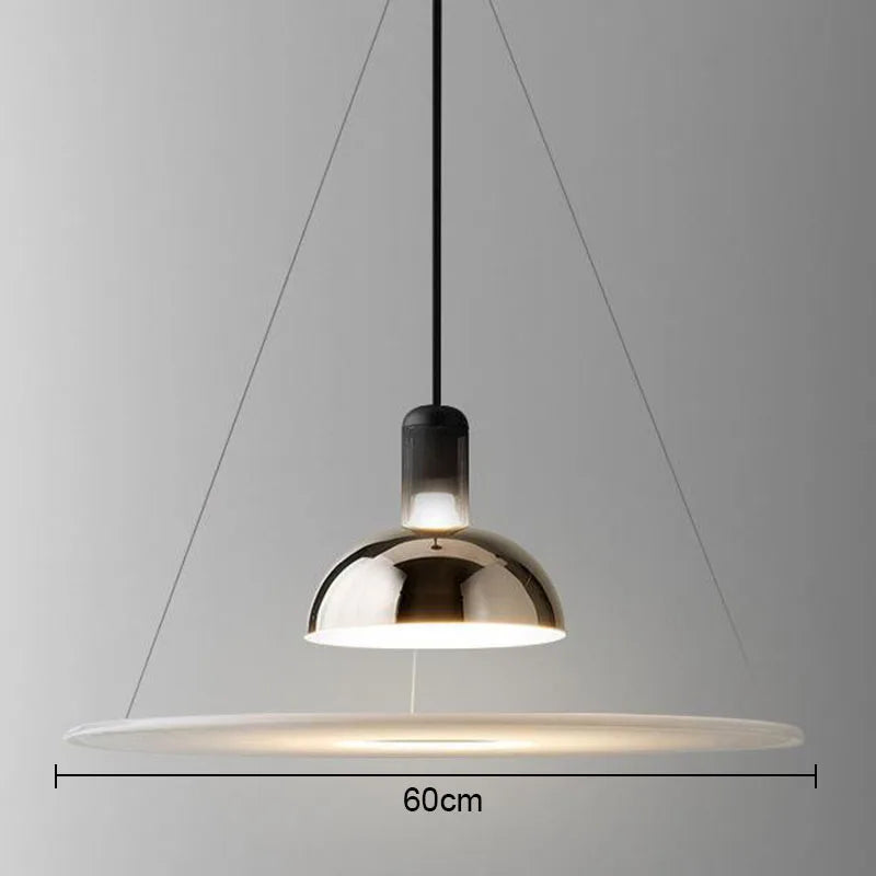 Flying Saucer Chandelier: Luxury LED Indoor Pendant Lighting for Restaurant, Bar, Bedroom.