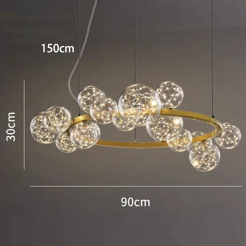Nordic Pendant Chandelier: Elegant Ceiling and Dining Room Lighting