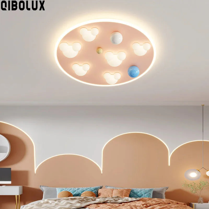 Cloud Shape Ceiling Lights Pink Blue 50CM - Indoor Decorative Ceiling Lamps