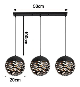 Kelly Pendant Lamp: Vintage Ball Light Chandelier for Industrial Home Decor