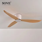 Ultra-Thin 17cm White DC Ceiling Fan Remote Control Simple Design - 220V