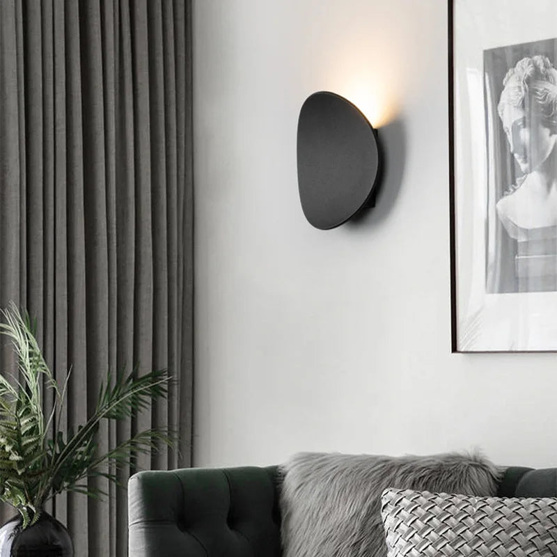 Modern Nordic Aluminum LED Wall Lamp for Living Room Bedroom Bedside Sconce