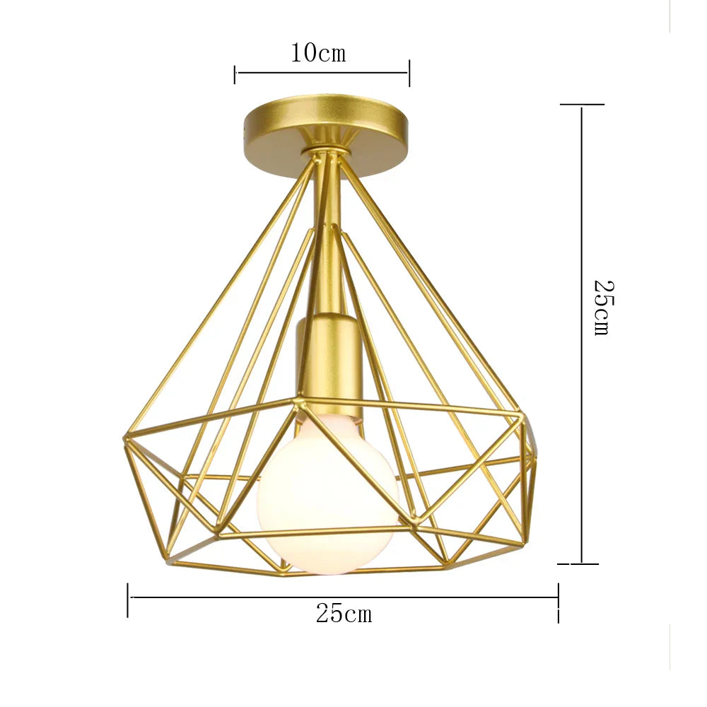 Vintage Industrial Ceiling Light Shade for Modern Retro Home Decor