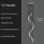 Minimalist Pendant Chandelier Ceiling Light for Living Room Stair Modern 2023