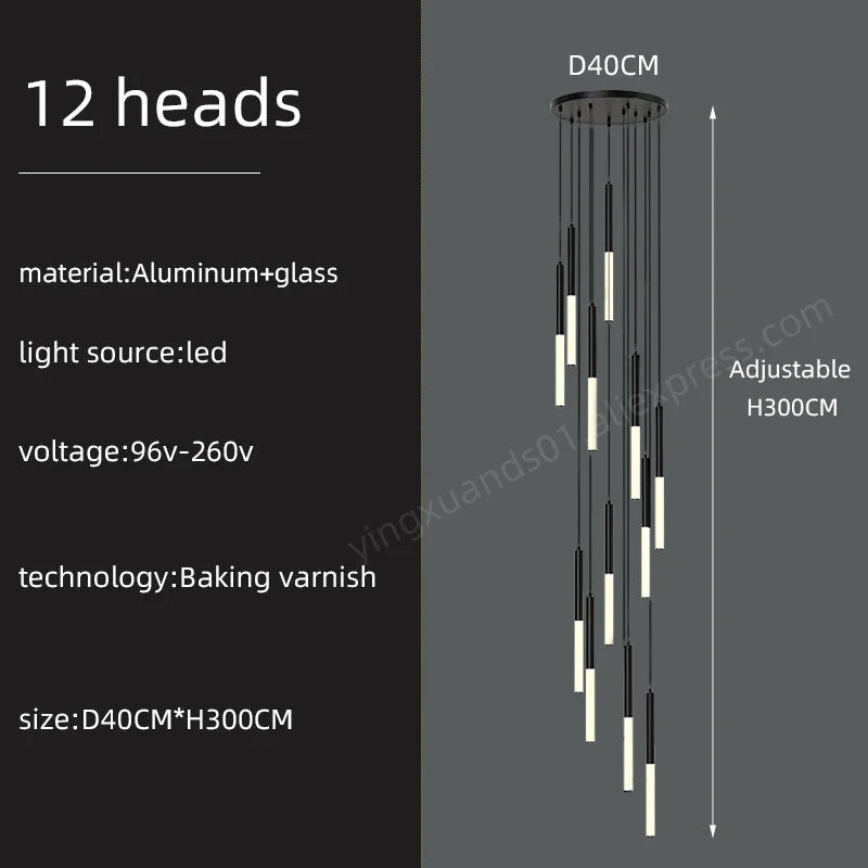 Minimalist Pendant Chandelier Ceiling Light for Living Room Stair Modern 2023