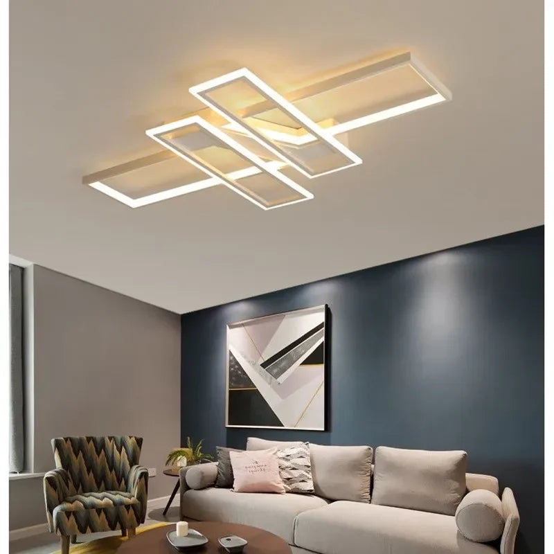 LED Ceiling Chandelier: Modern Living Room Dining Kitchen Decor Lighting Fixture