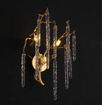 Crystal LED Wall Light Sconces for Living Room Bedroom, Modern Interior Wall Lamp