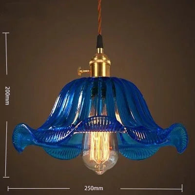 Glass Pendant Lights: Vintage LED Indoor Lighting for Home, Living Room, and Cafe.