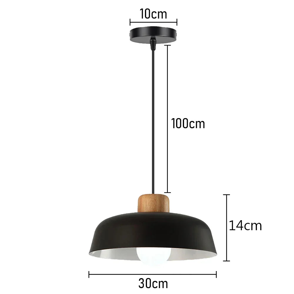 Nordic Pendant Lights: Minimalist E27 Lamps for Kitchen, Dining, Bedroom