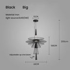 Modern Iron Art Led Pendant Light in Black/Gold for Dinning Room