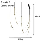 Linear Creative Chandelier: Nordic Italian Designer Modern Lighting for Living Room Lobby