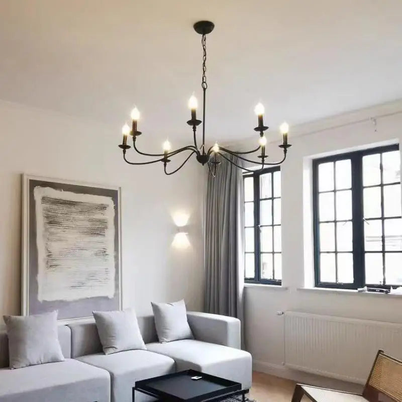 Modern Golden Candle Chandelier for Home Decoration Lighting