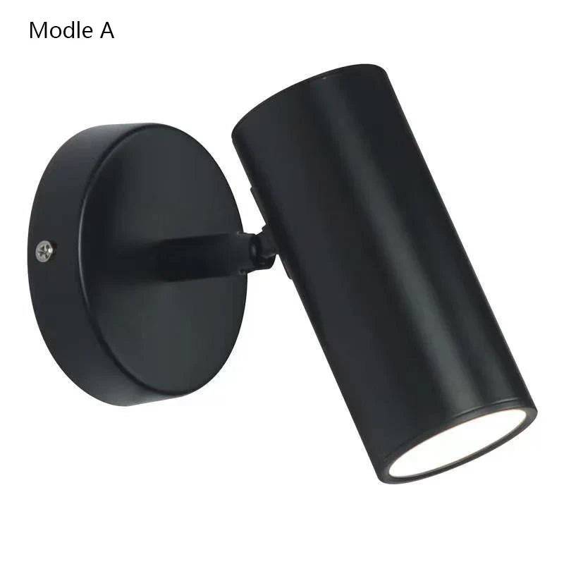 Adjustable Nordic LED Wall Lamp for Bedroom, Modern Minimalist Rotating Light