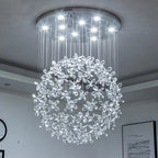 Luxury Crystal Butterfly Ceiling Chandelier for Living Room - Modern LED Light Fixtures