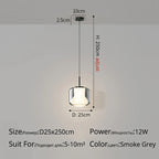 Nordic Glass Pendant Light LED Mini Copper for Bedroom, Living Room, Dining Table