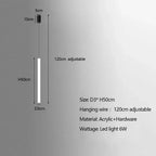 Modern Minimalist Stair Pendant Strip Lamp for Luxury Living Spaces.