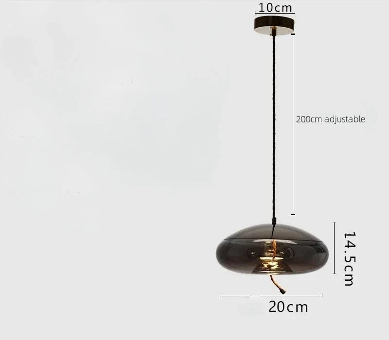 Glass LED Chandeliers for Living Room Bedroom Kitchen Pendant Lamp