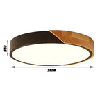 Nordic Wood Led Ceiling Light for Living Room Bedroom, Modern Indoor Decor Lighting