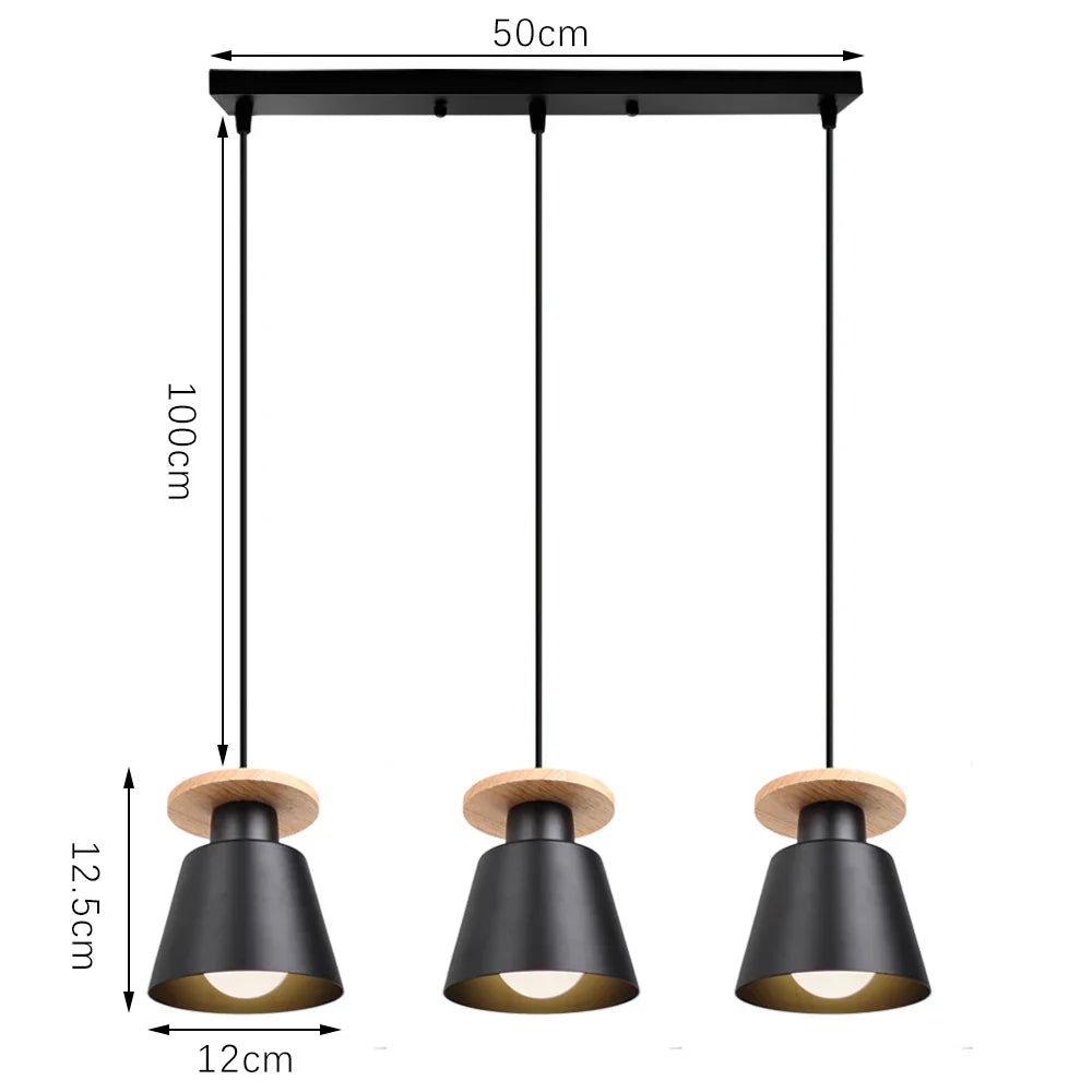 Nordic Retro LED Pendant Chandelier for Modern Home Lighting