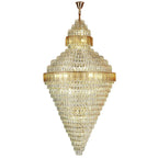 Elegant Duplex Crystal Chandelier Spiral Staircase High Living Room Light