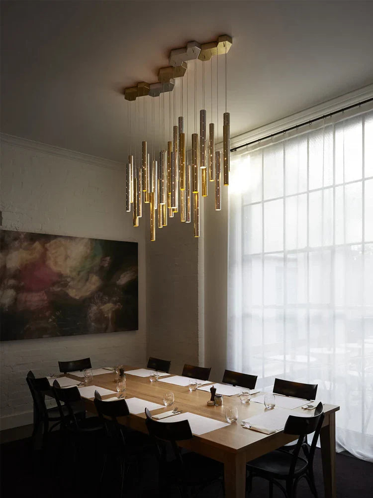 Modern Cylindrical LED Ceiling Chandelier for Home Decor Lighting