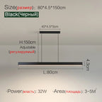 Nordic Modern Dining Chandelier LED Strip Lamps for Home, Office, and Restaurant Lighting