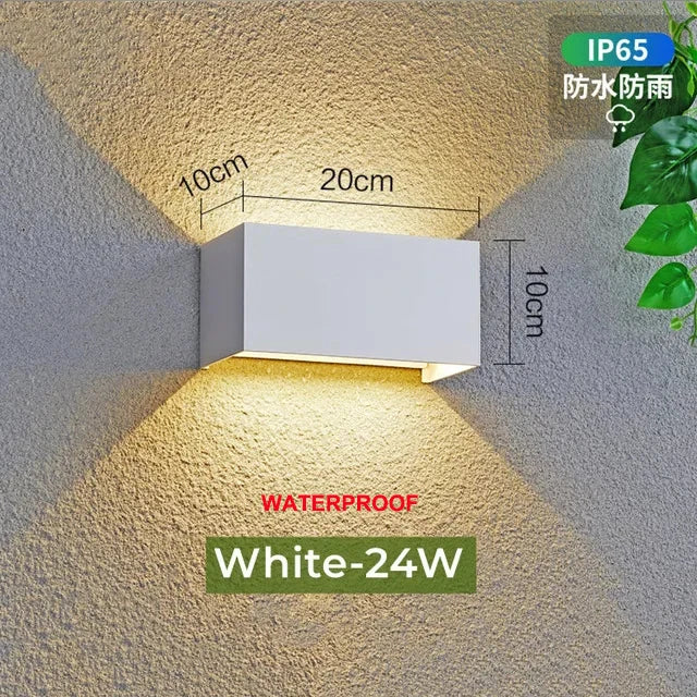 Outdoor Wall Light 10W Up Down Adjustable Angle for Corridor Garden Decor