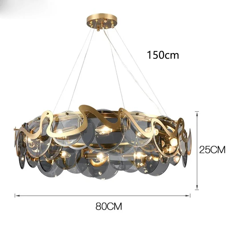 Modern Chandeliers: Elegant Indoor Pendant Lamp for Living Room, Bedroom, Dining Room.