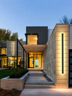 Black Waterproof LED Wall Light | Minimalist Outdoor Garden Balcony Terrace Decor