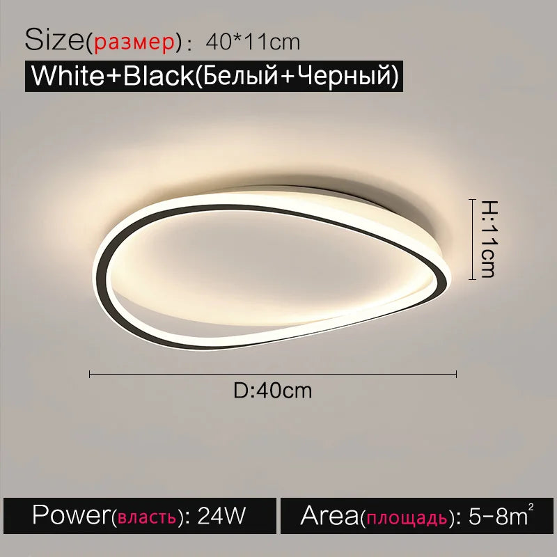 Modern LED Ceiling Lamp for Dining Room Living Study Lighting