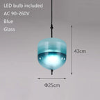 Night Flow Teardrop Glass Pendant Light in Blue - Italian Design Replica