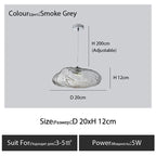 Glass Cloud Chandelier LED Pendant Lamp for Villa Staircase & Hotel