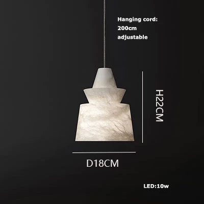 Alabaster Pendant Lights LED Designer Hanging Lamps For Living Room