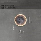 Moon Astronaut LED Wall Lamp for Bedroom, Children's Room, and TV Background