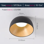 Wood Grain Ceiling Light - Designer Fixture for Study Room