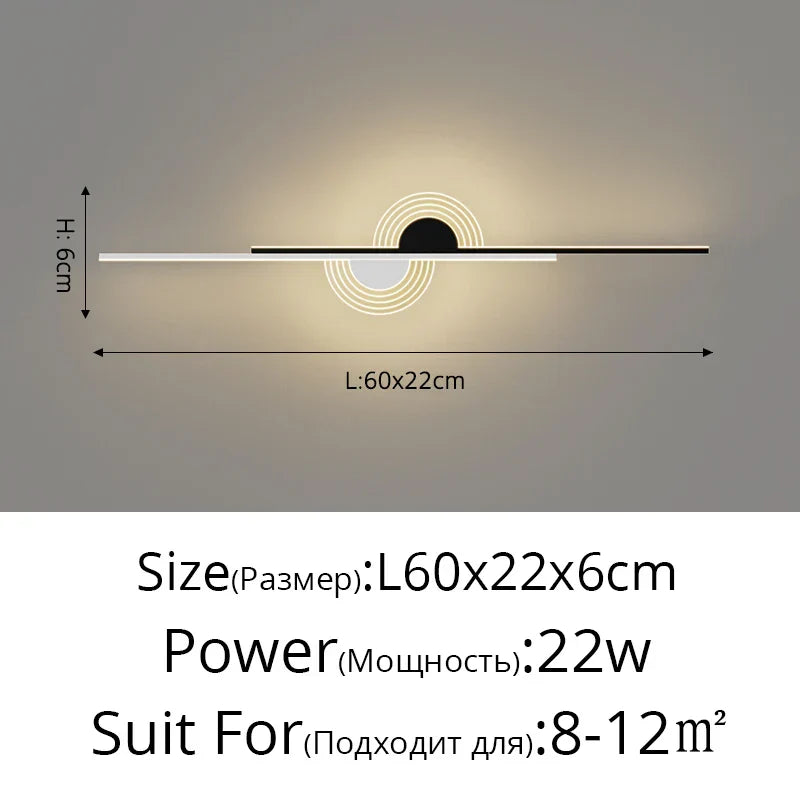 Nordic Acrylic LED Wall Light for Bedroom and Living Room Decor