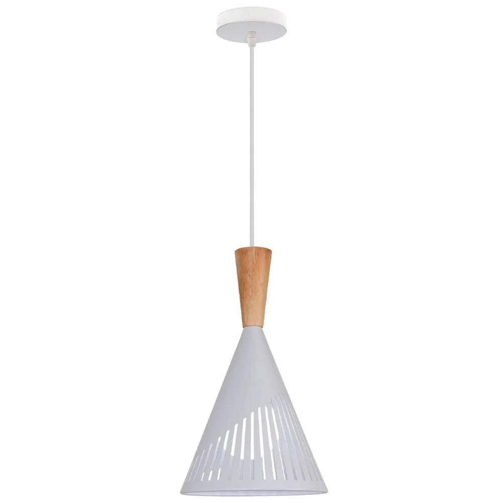 Wood Pendant Lamp: Nordic Macaron LED E27 Industrial Hanging Light for Home Decor
