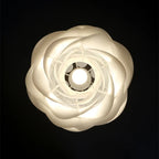 White Rose Ceiling Chandelier: Modern Design for Bedroom, Living Room, Kitchen