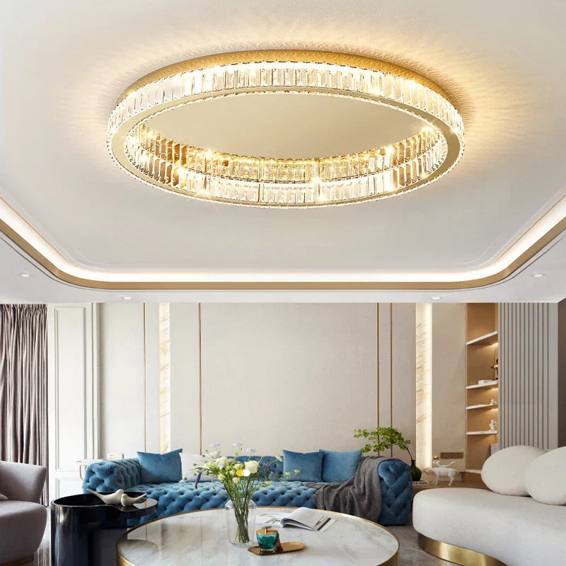 Crystal LED Ceiling Chandelier for Home Living Room Bedroom Lighting