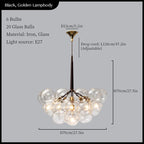Glass Balls Ceiling Pendant Lights Minimalist Living Room Chandelier Shop Bar Decor