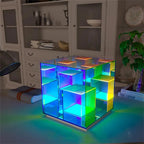 LED Square Color Cube Table Lamp for Home Bedroom Decoration