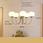 Cream Pink Bedroom Pendant Light for Cozy Living Spaces