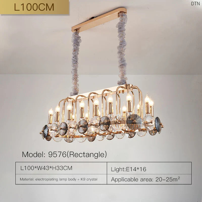 Crystal Living Room Chandelier: Luxury European Designer Lighting Fixtures